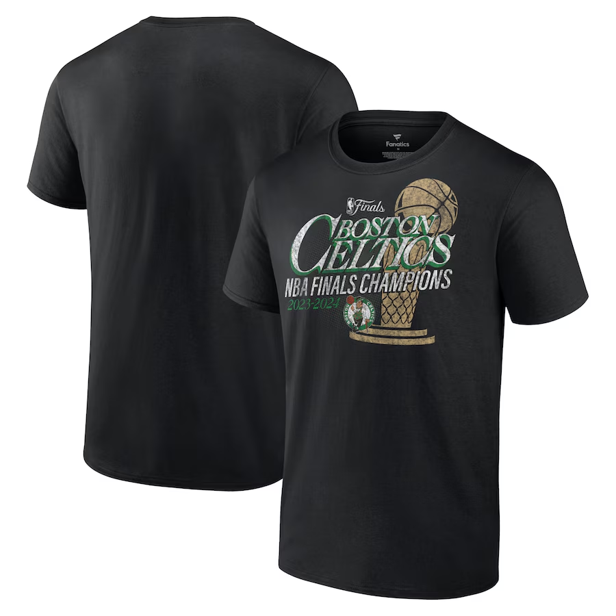 Men NBA Boston Celtics 2024 Champions T shirts black style 5